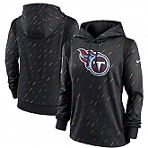 Women's Tennessee Titans Nike Anthracite 2021 NFL Crucial Catch Therma Pullover Hoodie